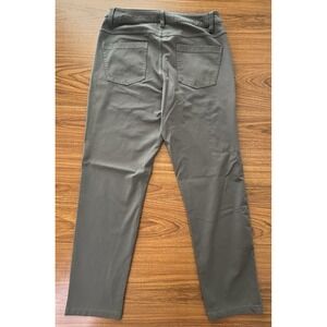 BYLT Pants Men 32 (Fits 31x30) Gray Premium Basics Classic Chino Slim Sateen